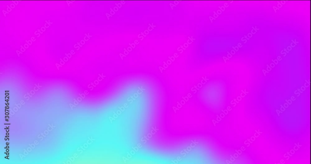 Aufkleber abstract moving color gradient background, iridescent light, chromatic pink and blue neon light flow