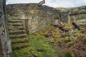 ruins of old house
