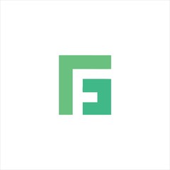 Letter fg logo design concept template vector