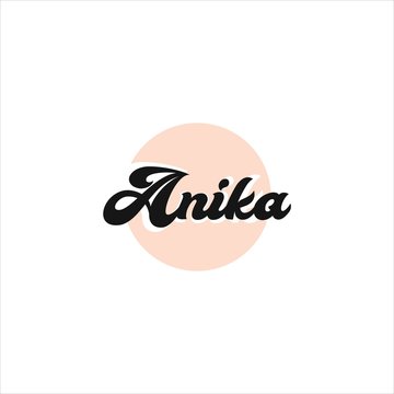 Anika Logo simple and minimalist templates