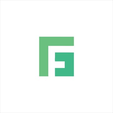 Letter fg logo design concept template vector