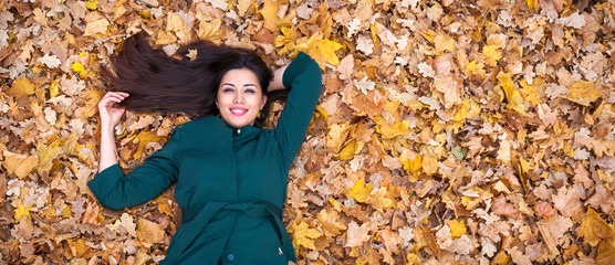 Portrait of beautiful young brunette woman