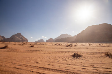 Fototapeta na wymiar Wadi Rum desert (reserve), Jordan.
