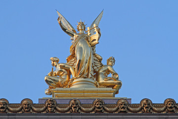 Fototapeta na wymiar Paris Opera Gold