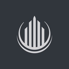 Real estate logo vector icon