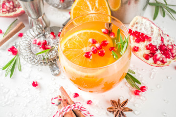Orange and rosemary fizz