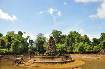 Naklejka premium タ ソム遺跡の貯水池