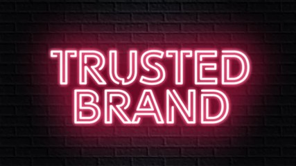red neon video animation trusted brand