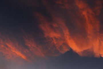 Fototapeta premium fire in the sky