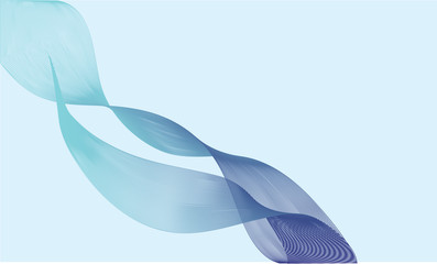 Abstract vector background, Modern colorful transparent waved lines for brochure, website, flyer design. Blue smoke wave. Blue wavy background.  Blue wave. Smoke wave blue. Transparent blue wave.