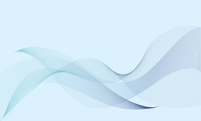 Abstract vector background, Modern colorful transparent waved lines for brochure, website, flyer design. Blue smoke wave. Blue wavy background.  Blue wave. Smoke wave blue. Transparent blue wave.