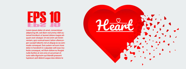 heart  background icon logo company
