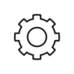Settings vector icon, simple sign for web site and mobile app.