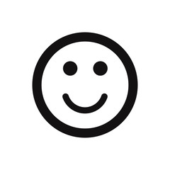 Smile vector icon, simple sign for web site and mobile app.