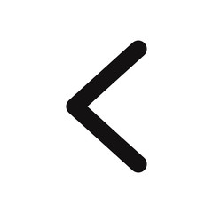 Back vector icon, simple sign for web site and mobile app.