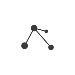 Molecule vector illustration design