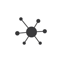 Molecule vector illustration design