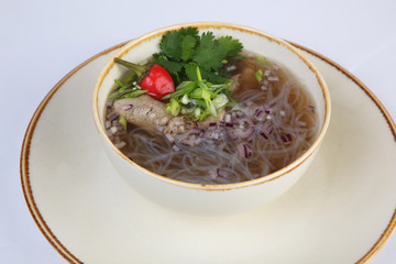 Vietnamese soup fo bo with beef