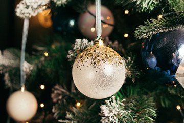 christmas decoration on tree