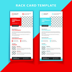 Business conference rack card template