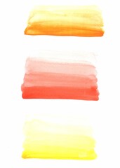 Abstract colorful brushstrokes as background with flowing lines drawn by watercolor paints. Great basic of print, badge, party, gift card