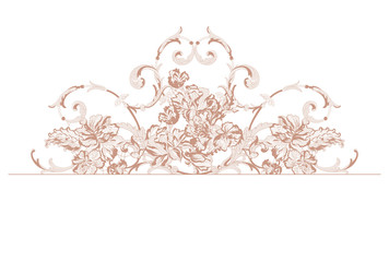 lace decorative elements, frame, pattern