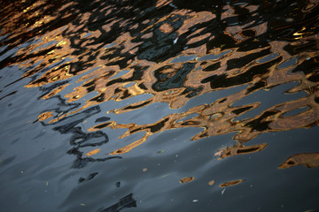 Buildings reflection on canal water amsterdam high quality prints