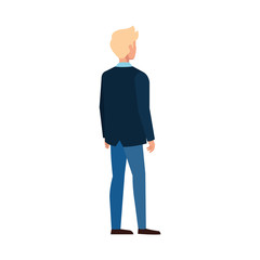 Avatar of a man design, Boy male person people human social media and portrait theme Vector illustration