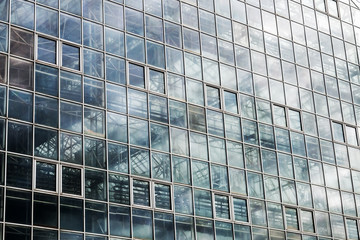 Obraz na płótnie Canvas glass roof of a modern building, with metal floors and frame