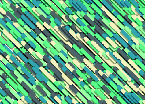 Color Abstract Lines Rain Generative Art background illustration