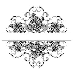 lace decorative elements, frame, pattern