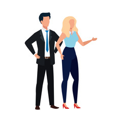 Woman and man avatar design, Person people human profile and user theme Vector illustration