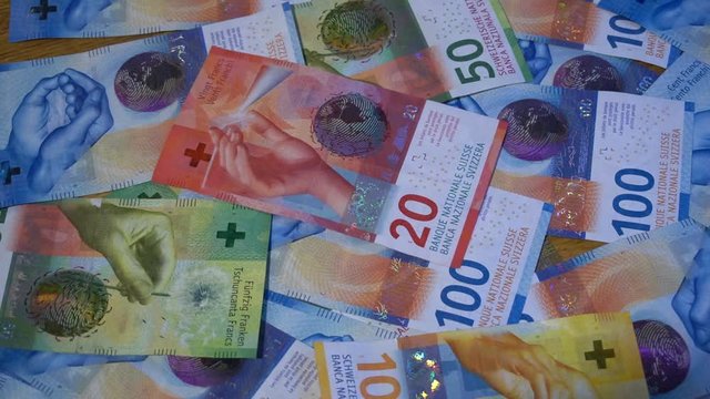 Swiss Money banknote cash