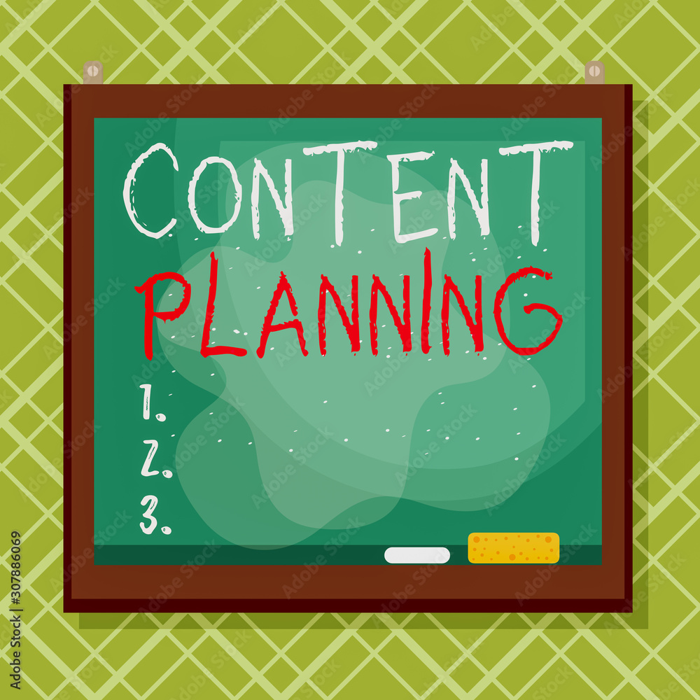 Poster word writing text content planning. business photo showcasing establish a fluid workflow around the 