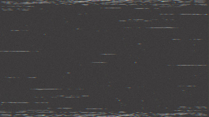 Horizontal distortion of broken video image on black background, VHS effect, glitch digital color pixel noise. Stock abstract pixel background glitch texture. Color digital noise, VHS corrupted signal