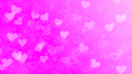 Pink hearts background. Stock photo of light pink layout sweet heart. Illustration with hearts in love concept for valentine's day. Beautiful for design card, advert anniversary text and advertising