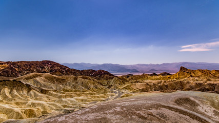 Overview on Zabriskie Point Death Valley