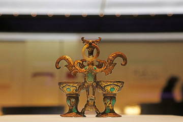 Ancient Chinese bronze utensils, unearthed cultural relics