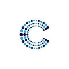 halftone circle dots vector