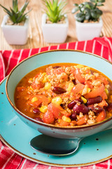 Mexican chili con carne.