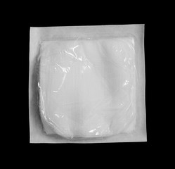 Gauze packed in sterile sachets