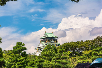 Fototapeta premium The Osaka Castle, Honshu, Japan, Asia
