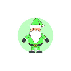 Santa Claus mascot vector illustration of cute characters suitable for Christmas events or other purposes