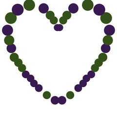 heart shape made by circles