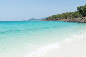 Whitehaven Beach on the Whitsunday Island, the largest island of the Whitsunday Islands archipelago in Queensland, Australia