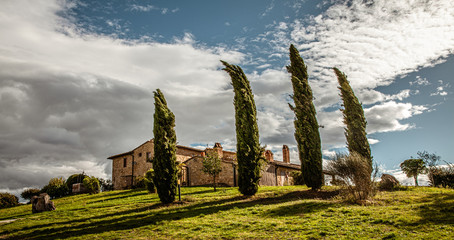 Tuscany Typical Picturesque Country houses  Pienza