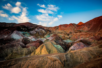 Sunsuet at Artist'a Palette Point in Death Valley National Park