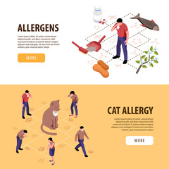 Isometric Allergy Banners