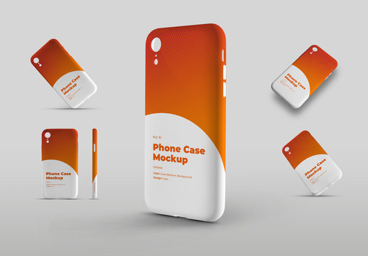 Smartphone Phone Case Mockup Set