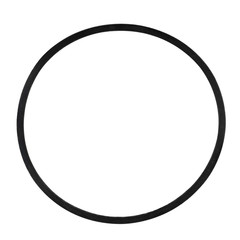 V-shaped belt for agriculture machinery, tractor spare part, drivegear for water pump and electric generator placed on white isolated background. 